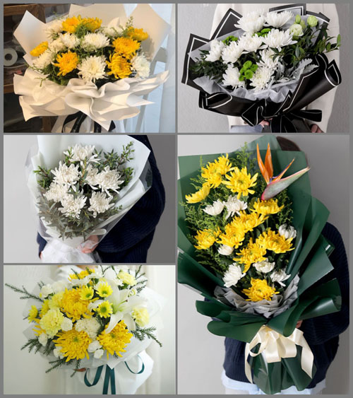 辽宁锦州凌海市温滴楼满族乡白事花束代送